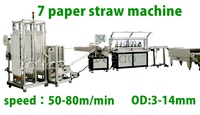 Machine à fabriquer des pailles en papier biodégradables à prix abordable et performance stable, avec contrôle PLC et servomoteur, pour l'industrie des boissons écologiques