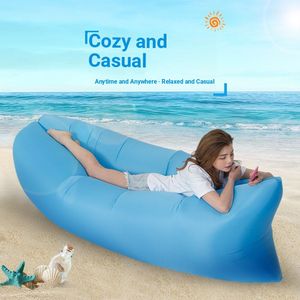 Canapé gonflable pliable d'extérieur, fauteuil paresseux <span class=keywords><strong>ultra</strong></span> léger, chaise longue gonflable pour le camping, la randonnée et la <span class=keywords><strong>plage</strong></span> - Product Image 1