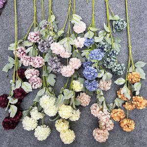 Ornement de pissenlit de fleurs en soie artificielle <span class=keywords><strong>Billy</strong></span> Button pour les décorations de remise des diplômes de mariage et de Noël - Product Image 1