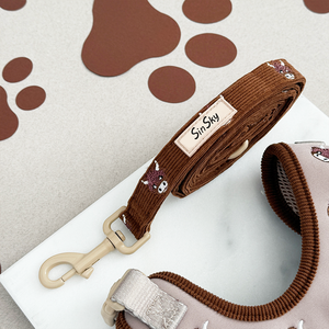 Set di Collare e Guinzaglio di Lusso SinSky, Antiscivolo, Senza Strappi, Imbracatura Tattica per Cani Regolabile con Ricamo - Product Image 2