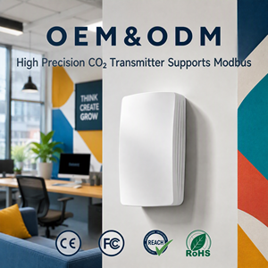 เครื่องส่งสัญญาณ CO2 แบบติดผนัง Aeropulse รุ่น Senseair S12 รองรับ Modbus RS485 มาตรฐาน IP30 ความแม่นยำสูง สำหรับสำนักงาน ระบบปรับอากาศ HVAC ประหยัดพลังงาน - Product Image 1