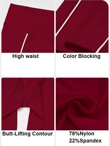 Conjuntos de Yoga <span class=keywords><strong>Tik</strong></span> <span class=keywords><strong>Tok</strong></span> con Contraste de Color para <span class=keywords><strong>Chicas</strong></span> Sexys, Sujetador Deportivo de Doble Capa, Leggings de Cintura Alta Elásticos de Secado Rápido, Conjuntos de Fitness para Gimnasio - Product Image 5