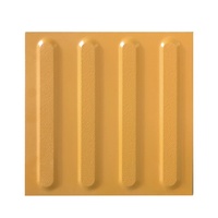 Carrelage tactile en brique aveugle en céramique Pavage 300x300 Station pour station routière extérieure Guide jaune vert Indicateur tactile en céramique