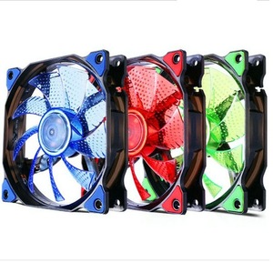 120mm Blue LED <b>Computer</b> Case <b>Fan</b> 120x120x25mm Quiet Cooling With 15 LEDs Flowing Light Effect - Product Image 5