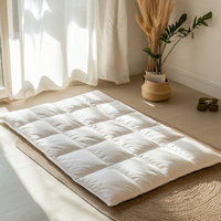 Lit au sol enroulable à mémoire blanche du fabricant chinois Matelas futon japonais pliable pour l'école, l'hôpital et la chambre à coucher