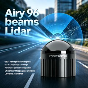 เซ็นเซอร์ LiDAR 3 มิติ RoboSense Airy 940nm เลเซอร์สแกนเนอร์แบบครึ่งวงกลม 96 ลำแสง สำหรับหุ่นยนต์เคลื่อนที่ในอุตสาหกรรม ตรวจจับจุดบอด - Product Image 1