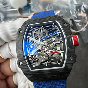 Montres mécaniques pour hommes, <span class=keywords><strong>montre</strong></span> RM 67-02, matériau carbone, <span class=keywords><strong>ultra</strong></span>-fine, squelette, style tendance, <span class=keywords><strong>montre</strong></span> automatique de luxe pour hommes, nouveauté - Product Image 1