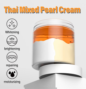 Crème de perles thaïlandaise <span class=keywords><strong>mixte</strong></span> trois couleurs, blanchissante, éclaircissante, hydratante, unifiante du teint, à l'essence végétale, éclaircissante pour le <span class=keywords><strong>visage</strong></span> et le corps, OEM 200g - Product Image 4