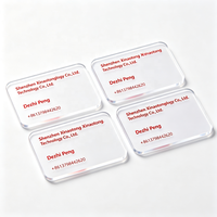Carte de visite en PVC transparent effet cristal, sérigraphiée et gaufrée, avec code-barres magnétique, personnalisable pour les badges d'employés de bureau
