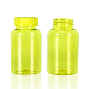 Flacon capsule transparent coloré personnalisé, emballage pharmaceutique en plastique PET pour produits de santé avec bouchon à vis - Product Image 6