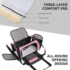 Transportadora de Mascotas con Laterales Suaves, Bolsa de Viaje Aprobada por la TSA para Mascotas de 1 a 15 Libras con Malla Reforzada para Gatos y Perros Pequeños - Product Image 2