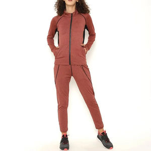 Conjunto Deportivo Informal de Invierno para Mujer, Hecho a Medida, de Secado Rápido, para Correr y Yoga, de 2 Piezas - Product Image 1