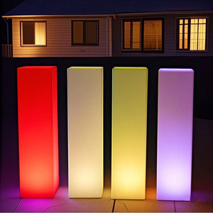 Caja de Luz LED Personalizada con Columna, Exhibidor de Pedestal para Exteriores, Letrero Alto para Exteriores, Letrero Luminoso con Logotipo para Exposiciones y Ferias - Product Image 4