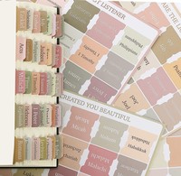 Selbst klebende laminierte Bibel Index Book Tabs Bibel studie Journal ing Supplies Zubehör für Männer und Frauen Notiz blöcke