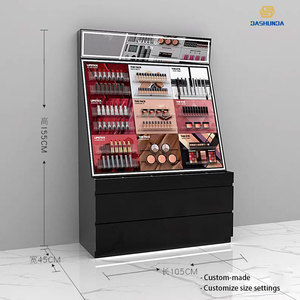 Présentoir cosmétique en bois, meuble de maquillage, étagère pour soins de la peau, présentoir à masques avec 4 niveaux, pré-assemblé pour comptoir de beauté - Product Image 3