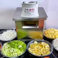 Edelstahl Automatischer Obstschneider Kartoffelwürfel-Pommes-Schneidemaschine Gemüseschredder und -schneider HJ-SPJX003