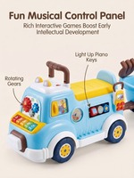 Jouets éducatifs pour bébés, voiture multifonctionnelle à roulettes, machine d'apprentissage, jeu musical, ensemble de jouets pour le sable