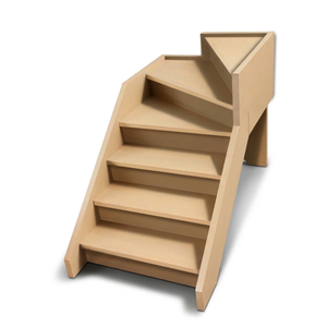 Peldaños de Madera de Caucho de Alta Calidad, Dimensiones Personalizadas, Escalones de Madera Ingenierizada, Resistencia a la Humedad del 8 al 12 Por Ciento, Construcción Robusta - Product Image 1