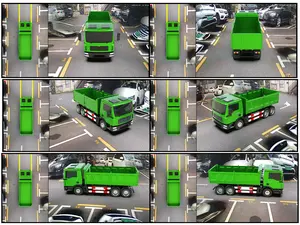 Otomatik araç tüm yuvarlak 360 HD derece tam etrafında panoramik Surround Voiture güvenlik kuş görünümü Avm araba kamera sistemi için kamyon