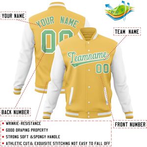 Custom Baseball Varsity <b>Jacket</b> <b>Lightweight</b> <b>Bomber</b> Coat Personalized Stitched Text Logo Unisex Adult Men <b>Women</b> Youth - Product Image 3