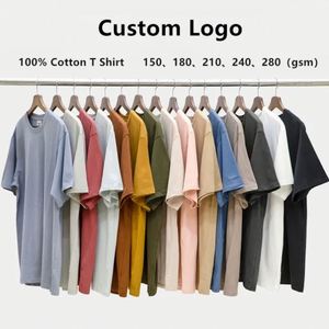Venta al por mayor de alta calidad 100% algodón camisetas de los hombres de gran tamaño pesado de algodón grueso camisetas - Product Image 1