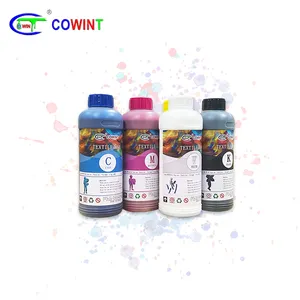 Cowint CMYK White Watermark Tinta Cetak Digital untuk PET Film, Kaus Tekstil Transfer Berbasis Air Tinta Cetak Offset Digital