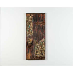 Olio su porta di legno 3.5cm X 50cm H. 120cm muro in legno segno - Product Image 1