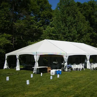 Carpa de Lujo para Eventos al Aire Libre con Marco de Aluminio Personalizado y Techo Transparente de PVC, 10x30, 20x40, 30x50, para Bodas, Fiestas y Eventos