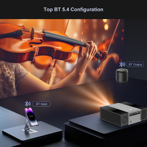 Projecteur Touyinger Q11W Ultra Full HD 4K, entièrement intégré, vidéo WiFi, Android, son haute fidélité, home cinéma, projecteur - Product Image 6