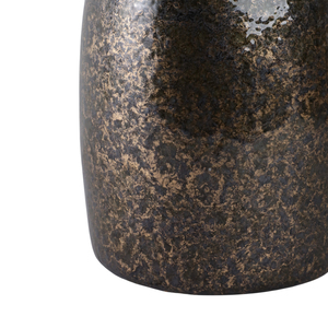 Vaso in vetro testurizzato con coperchio in pietra per decorare il soggiorno, vaso per fiori in vetro per uso domestico e in ufficio. - Product Image 5
