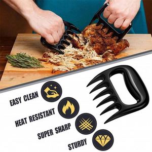 Kingwise Juego de Utensilios Ecológicos para Parrilla, 2 Piezas, Garra de Oso para Desmenuzar Carne de Cerdo, Desmenuzadores de Pollo, Divisor de Carne de Plástico ABS para Barbacoa - Product Image 4