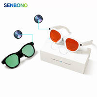 Lunettes de traduction intelligentes SENBONO M88 : Traduction de langues, appels Bluetooth, audio IA, pour usage quotidien et voyage