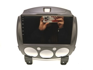 WEIJUNPRO 9 inç Android araç DVD oynatıcı çerçeve için 2007-2013 Mazda 2/DEMIO araba Stereo aksesuarları kurulum araba çerçeve fasya paneli - Product Image 4