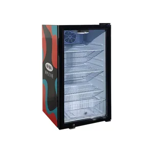 Meisda SC98 핫 세일 유리 도어 상업용 피자 냉장고 테이블 상단 98L 음료 디스플레이 냉장고 슈퍼마켓