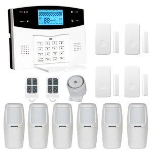 2022 Tuya 99+4 Zone Auto Dial GSM WIFI PSTN Home Burglar Security Wireless Alarm System Detector Sensor Kit