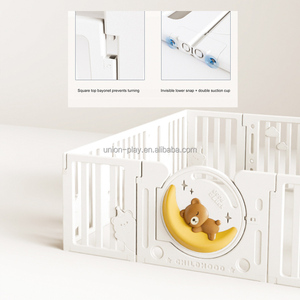 Hot Sale Box Hek Baby Play Opvouwbare Indoor Kids 'Plastic Full Sets Corrales Para Bebes Box Met Glijbaan En Schommel - Product Image 4