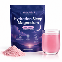 Poudre de boisson hydratante nocturne OEM ODM aux électrolytes pour le sommeil, supplément de magnésium sans mélatonine, acides aminés, herbes, sans sucre