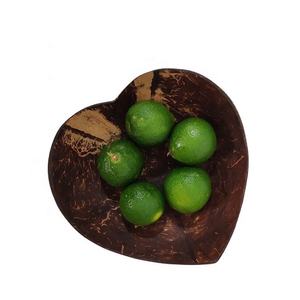 Tazón de cáscara de coco redondo Natural 100% 12-15cm flor en forma de corazón ecológico pulido con cuchara de Coco para fiestas - Product Image 2