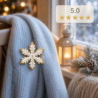 Broche Flocon de Neige Unique 3D en Émail Souple, Bijou de Noël Doré, Vente en Gros, Épingles de Revers, Badges Métalliques Personnalisés, Usine OEM