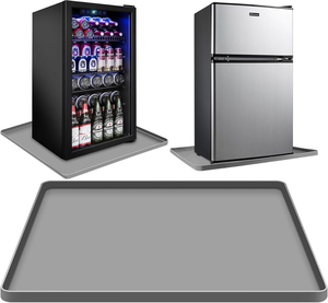 Silicone Mat with Raised Edge for <b>Mini</b> Fridge, Under <b>Mini</b> <b>Freezer</b> Protect Mat From Appliance Leak Water Spill Absorbent - Product Image 1