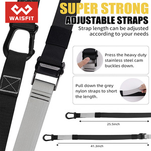 Ceinture d'entraînement à suspension réglable Waifit, sangles robustes de 25,5 à 41,3 pouces pour l'entraînement à domicile - Product Image 1