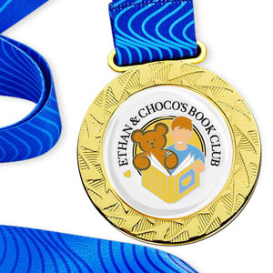 Toptan çin ucuz süblimasyon baskılı Logo plastik spor madalyonlar akrilik ödül madalyaları ve kurdeleler çalışan - Product Image 5