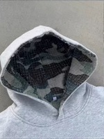 Sweat-shirts camouflage personnalisés en gros, vêtements pour hommes, coton unisexe, épais, confortable, élégant, réversible, streetwear, sweat-shirts MA139