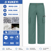 Produsen OEM/ODM Celana Cargo Pria Bahan Ripstop Nylon Stretch Taktis untuk Hiking, Celana Kerja Outdoor Multi Kantong Cepat Kering