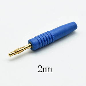 2mm Plaqué Or Wilding Fiche Banane Mâle Haut-Parleur Amplificateur Câble <span class=keywords><strong>Fil</strong></span> Vis d'Alimentation <span class=keywords><strong>Jack</strong></span> Connecteur <span class=keywords><strong>Adaptateur</strong></span> - Product Image 4