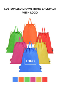 Good Quality Nylon <b>Drawstring</b> <b>backpack</b> Customised <b>Drawstring</b> <b>backpacks</b> Waterproof Lightweight - Product Image 2