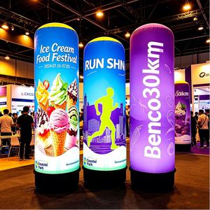 Custom Printed Waterproof Oxford Concert Stage Heavy Duty Advertising Inflatable Seamless Durable Professional Innovative Pillar - Product Image 1
