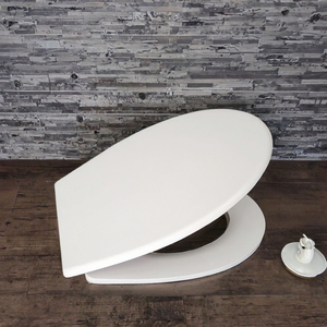 Asiento de inodoro redondo de urea con cierre suave, tapa antibacteriana UF, fácil instalación, para sanitarios. - Product Image 2