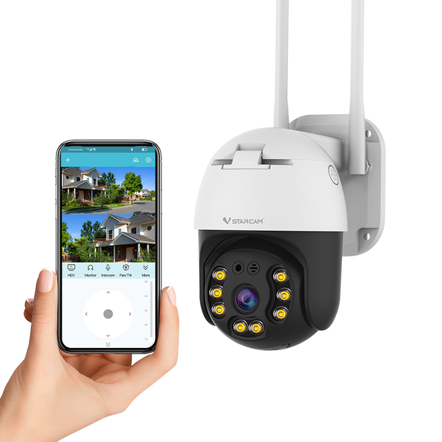 Vstarcam CS64  Security Cameras with Color Night Vision Wifi Surveillance Camera AI Human Tracking  PTZ IP Camera