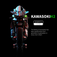 Ventes chaudes - Ensemble de briques de construction techniques H2R - Jouets de construction - Moto pour enfants - Cadeau